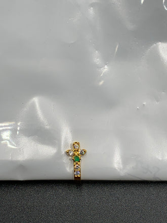 Stone small pressing nose Ring