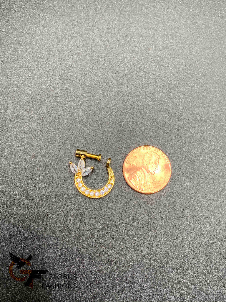 Cz stones, Ruby and multicolor stones nose rings