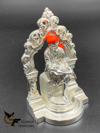 Full silver color Shiridi Saibaba Statue