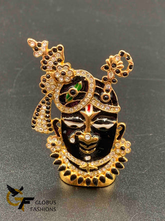 Different enamel colors with cz stones Srinath Ji God idols