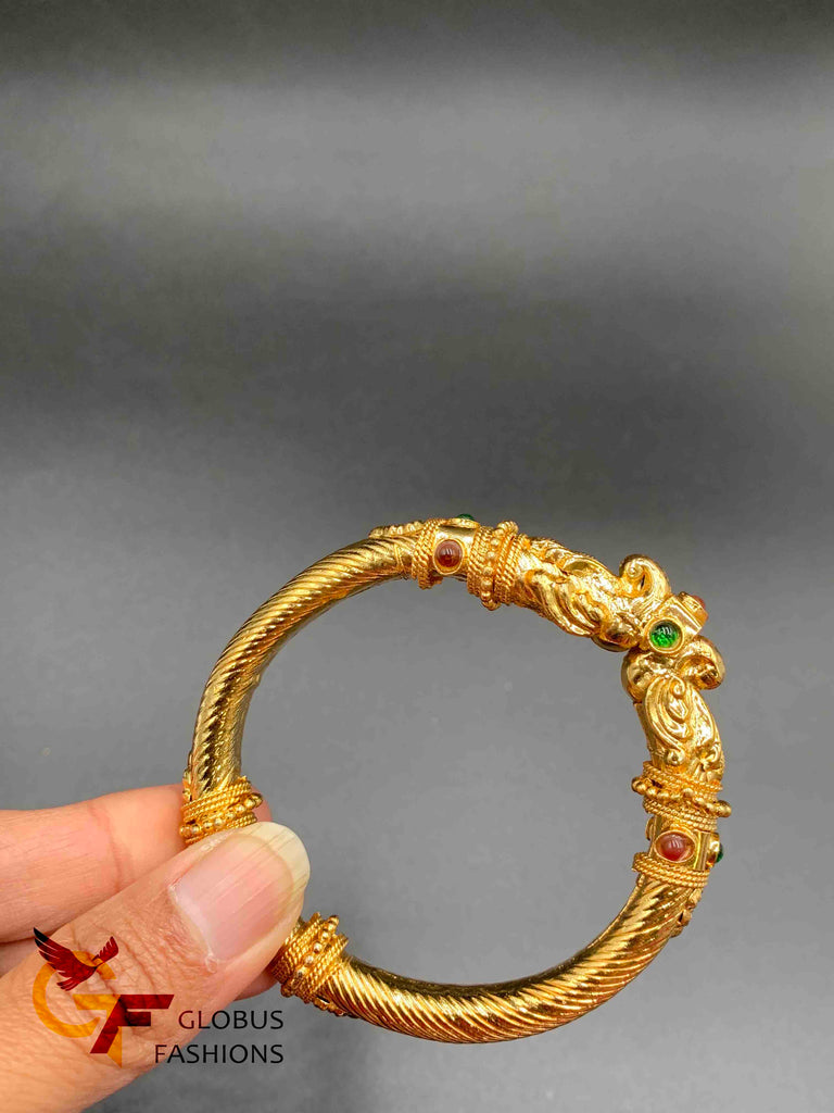 Antique look elegant with multicolor Stones Kada Bangle