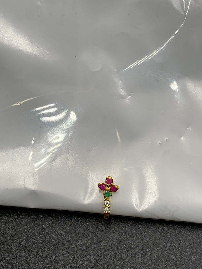 Multicolor Stones small pressing nose Ring