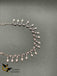 Silver and gold cz stones simple design necklace sets