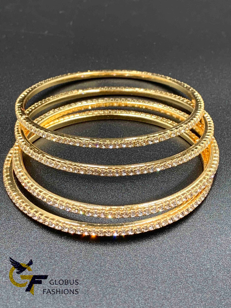 Full CZ stones set of four bangles