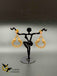 Cz stones and ruby stones birds design chandbali earrings