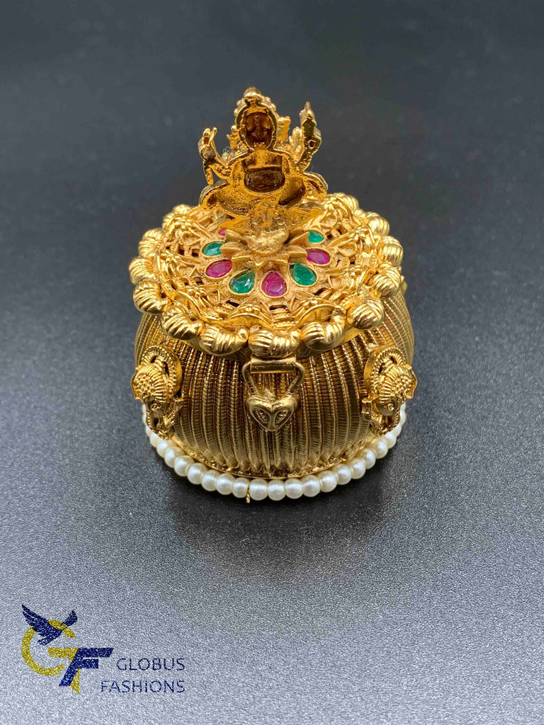 Ganesha print antique traditional kumkum box