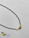 Black diamond beads chain with stones ball and pearls