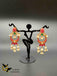 Ruby with pearls medium size chandbali earrings
