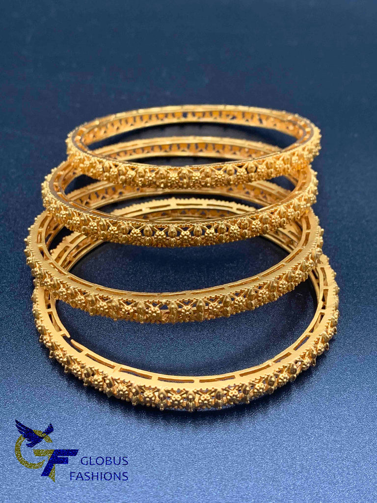 Traditional and antique look set of four bangles
