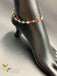 Multicolor evil eye single anklet/bracelet