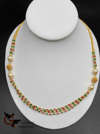 Multiple string multicolor Beads Chain
