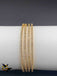 Single line cz stones set of four bangles