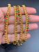 Enamel Paint with gold simple design anklets