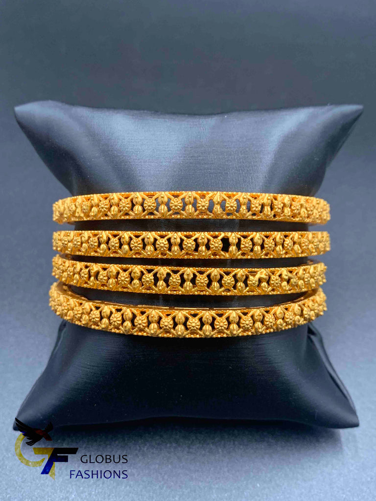 Traditional and antique look set of four bangles