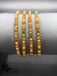 Traditional antique look multicolor Stones with Polki Stones set of 4 bangles
