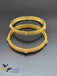 Cz stones bangles with small flower design