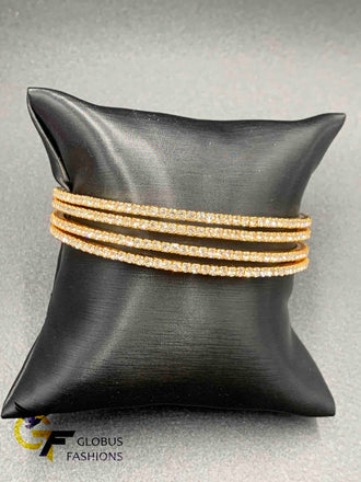 Full CZ stones set of four bangles