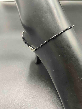 Black Diamond Beads single anklet