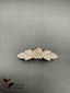 Cute peacock design white color stones hair clip