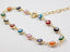 Multicolor evil eye single anklet/bracelet