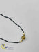 Single line black diamond beads chain with hand painted enamel pearl