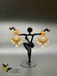 Multicolor stones with pearls chandbali earrings