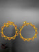 Elegant design gold chains with multicolor Stones anklets