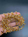 Antique look anklets with pearls and square type Kundans