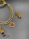 Traditional kundan stones with matching jumka earrings