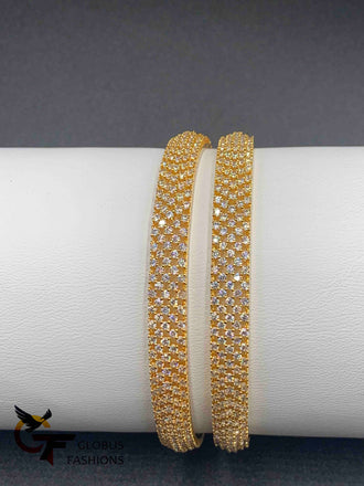 Set of two cz stones bangles
