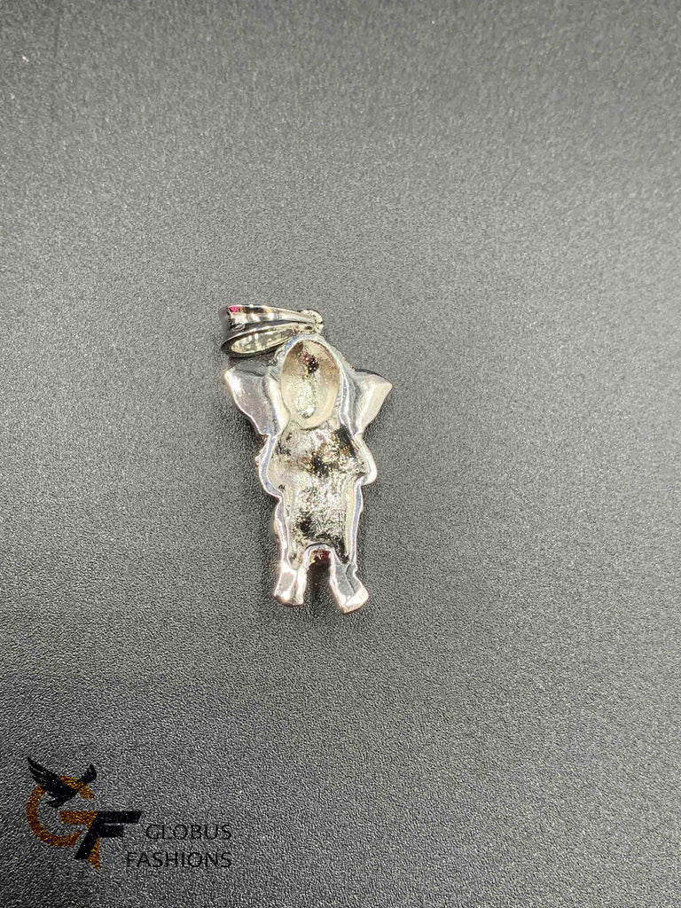 Full silver color lord Ganapathy pendant
