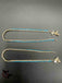 Blue color stones with silver base anklets