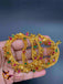 Elegant design gold chains with multicolor Stones anklets