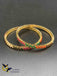 Navarathna Stones double line bangles
