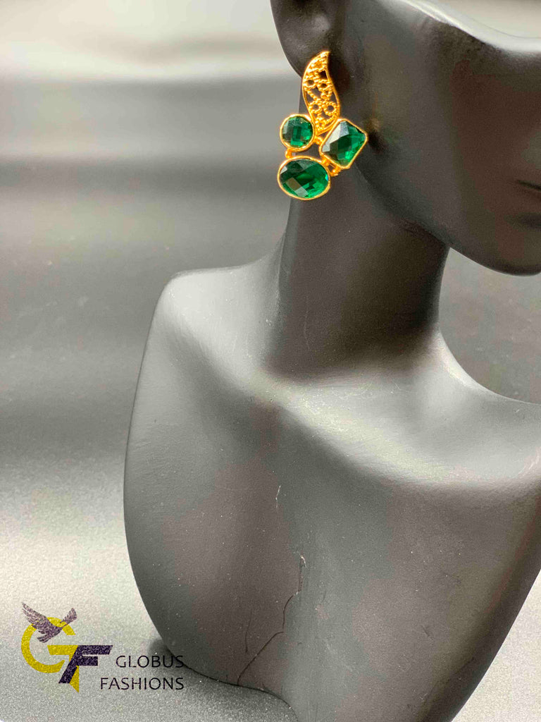 Beautiful multicolor stones earrings