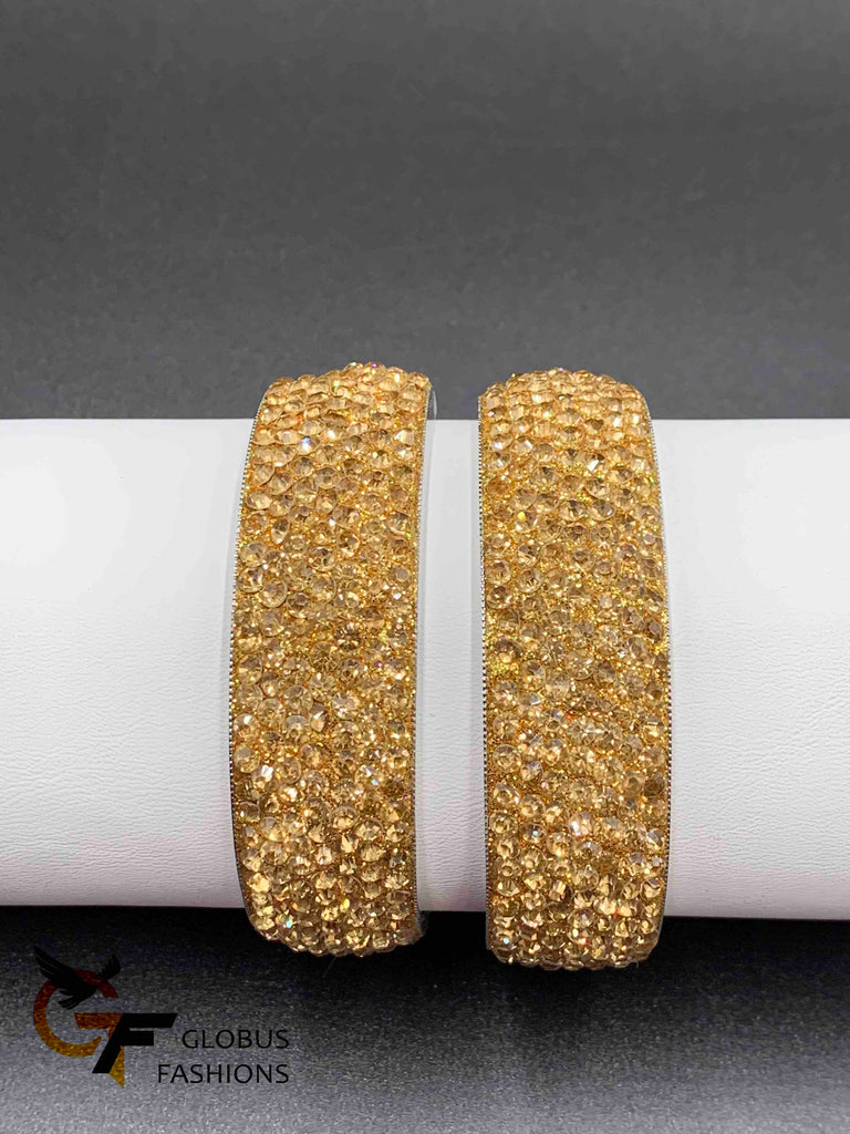 Gold stones kada bangles