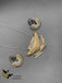 Traditional look oxidized German silver pendant with plain chain set