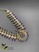 Oxidized German Silver Emerald and Sapphire stones necklaces