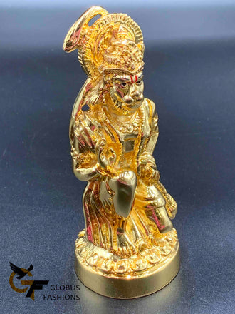 Full gold lord Anjaneya Swami God idol