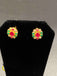 Navarathna Stones Pendant Set with matching earrings