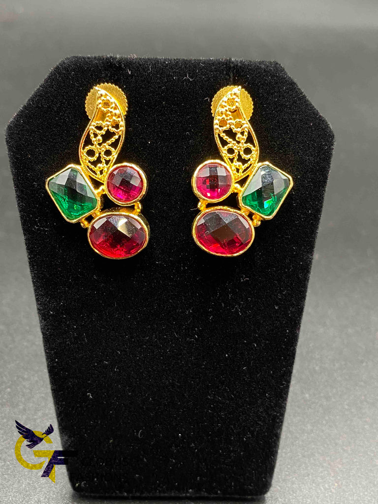 Beautiful multicolor stones earrings