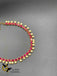 Ruby stones with pearls simple necklace set