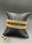 Cz stones bangles with small flower design