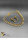 Emerald, cz stones and ruby stones necklace sets