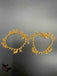 Antique look finish anklets with pearls