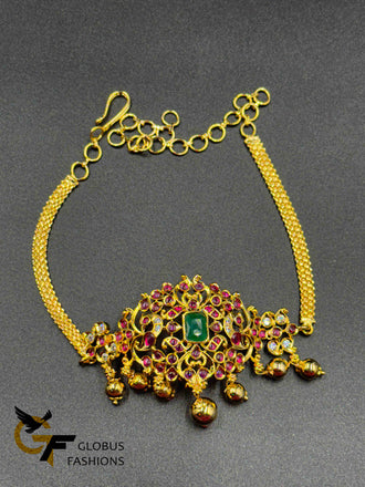 Multicolor stones gold bajubund/ armlet