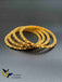 Traditional antique look multicolor Stones with Polki Stones set of 4 bangles