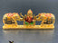 Elegant enamel paint Ganesh with elephants