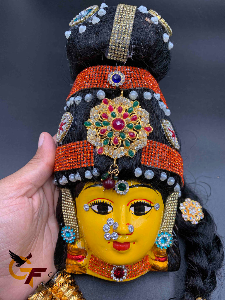 Varalakshmi Devi Face Idol with jewelry