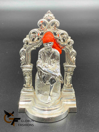 Full silver color Shiridi Saibaba Statue